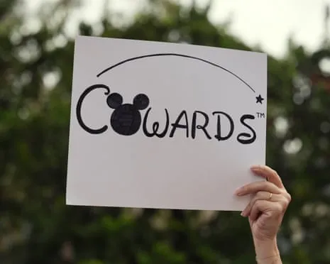 Numerous Rally Outside Disney Headquarters Regarding ‘Authoritarian’ Kimmel Suspension